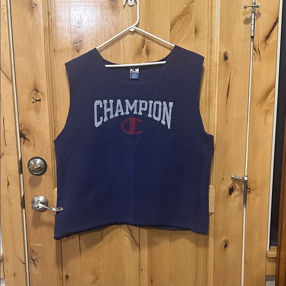 Champion Dark Blue Sleeveless sweatshirt Shirt men’s XXL